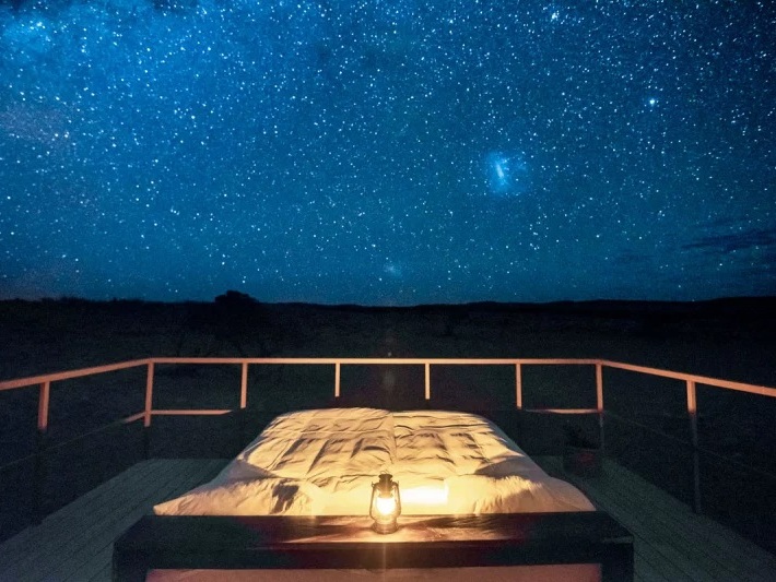 Star gazing on a charpoy